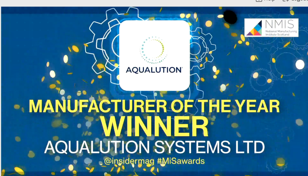 Aqualution manufacturer of the year